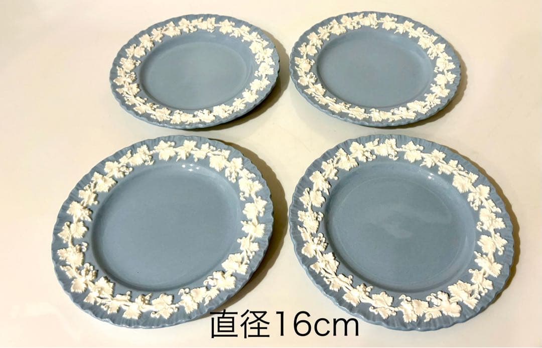 ウェッジウッド ディナープレート エンボス クイーンズウェア 計12枚