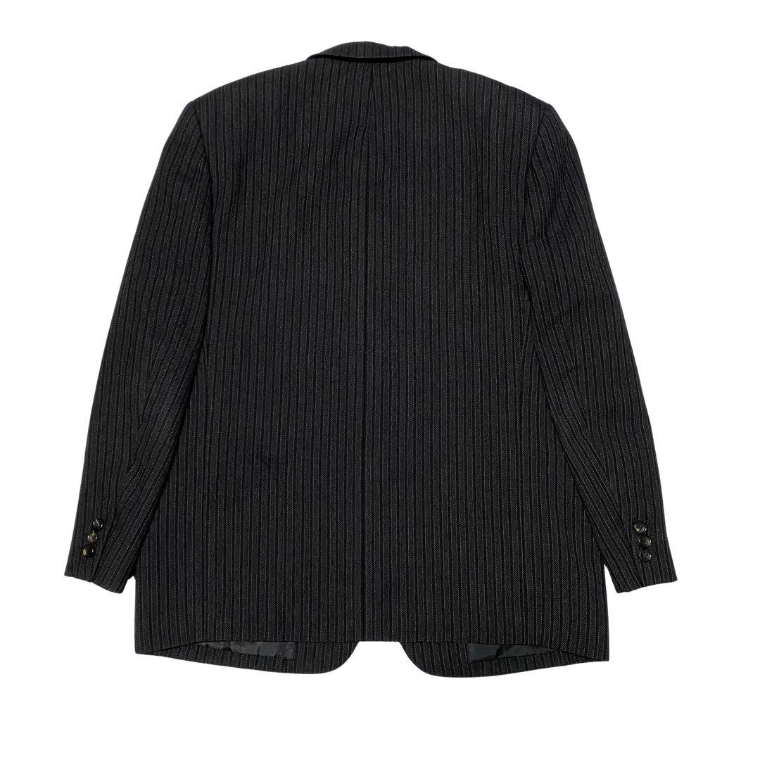 田中期　コムデギャルソンオム　セットアップ　ストライプ　メンズS ダークグレー