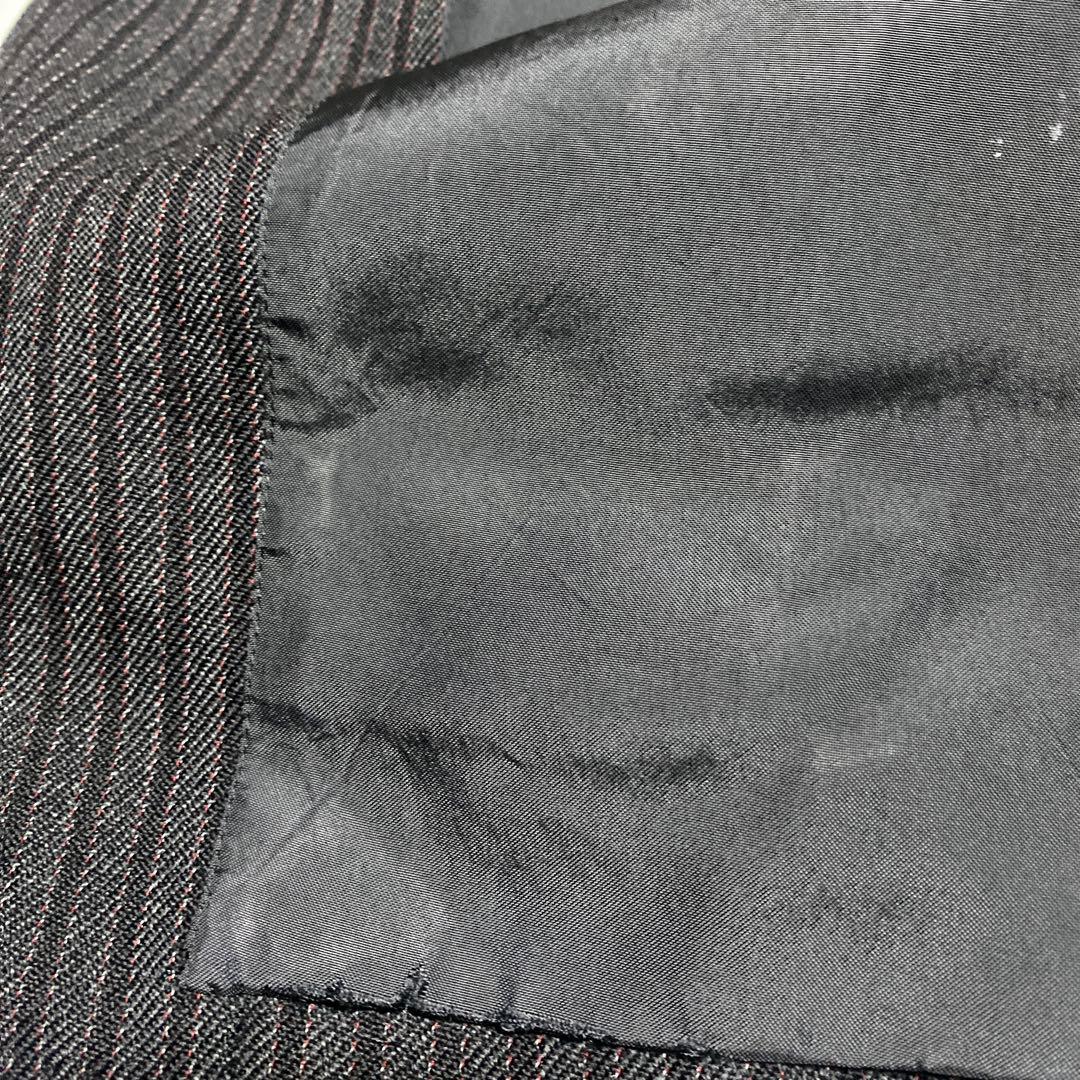 田中期　コムデギャルソンオム　セットアップ　ストライプ　メンズS ダークグレー