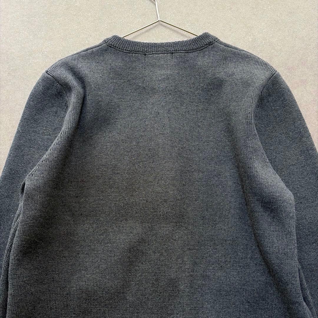 アニュアンス♡オリジナルボタンノーカラーニットジャケット グレー フリーサイズ