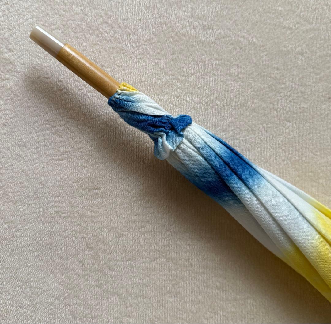 京都 老舗「藤井絞り」完売品 麻100% UV加工 美品 すぐに匿名発送します