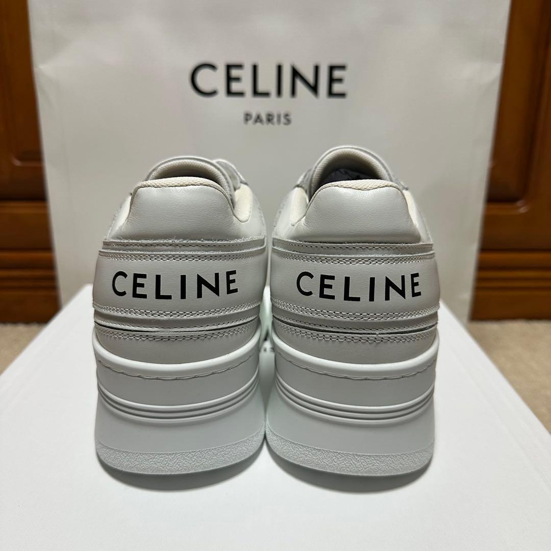 セリーヌ CELINE 厚底　ブロックスニーカー　白 23.5㎝　【36】