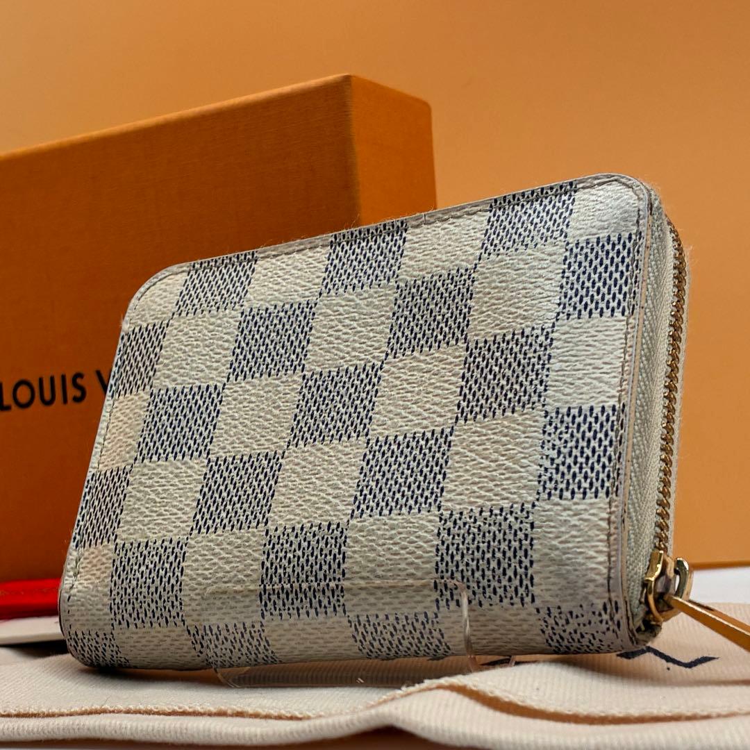 【付属品完備✨】ルイヴィトン ダミエ アズール ジッピーパース