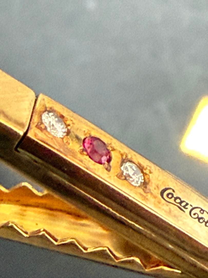 激レア 非売品 コカ・コーラ 表彰用 タイピン 宝石仕様