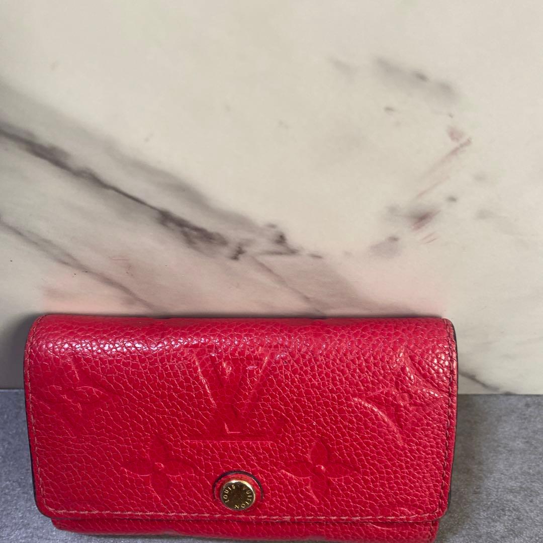✨箱付き✨モノグラム アンプラント ミュルティクレ６ キーケース　赤