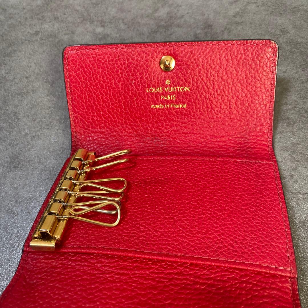 ✨箱付き✨モノグラム アンプラント ミュルティクレ６ キーケース　赤
