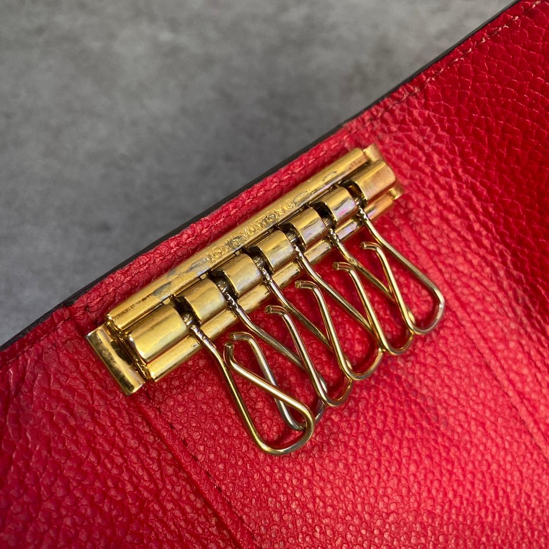 ✨箱付き✨モノグラム アンプラント ミュルティクレ６ キーケース　赤