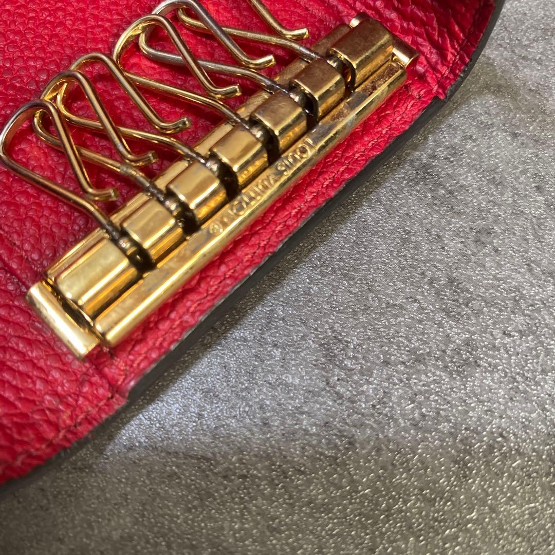 ✨箱付き✨モノグラム アンプラント ミュルティクレ６ キーケース　赤