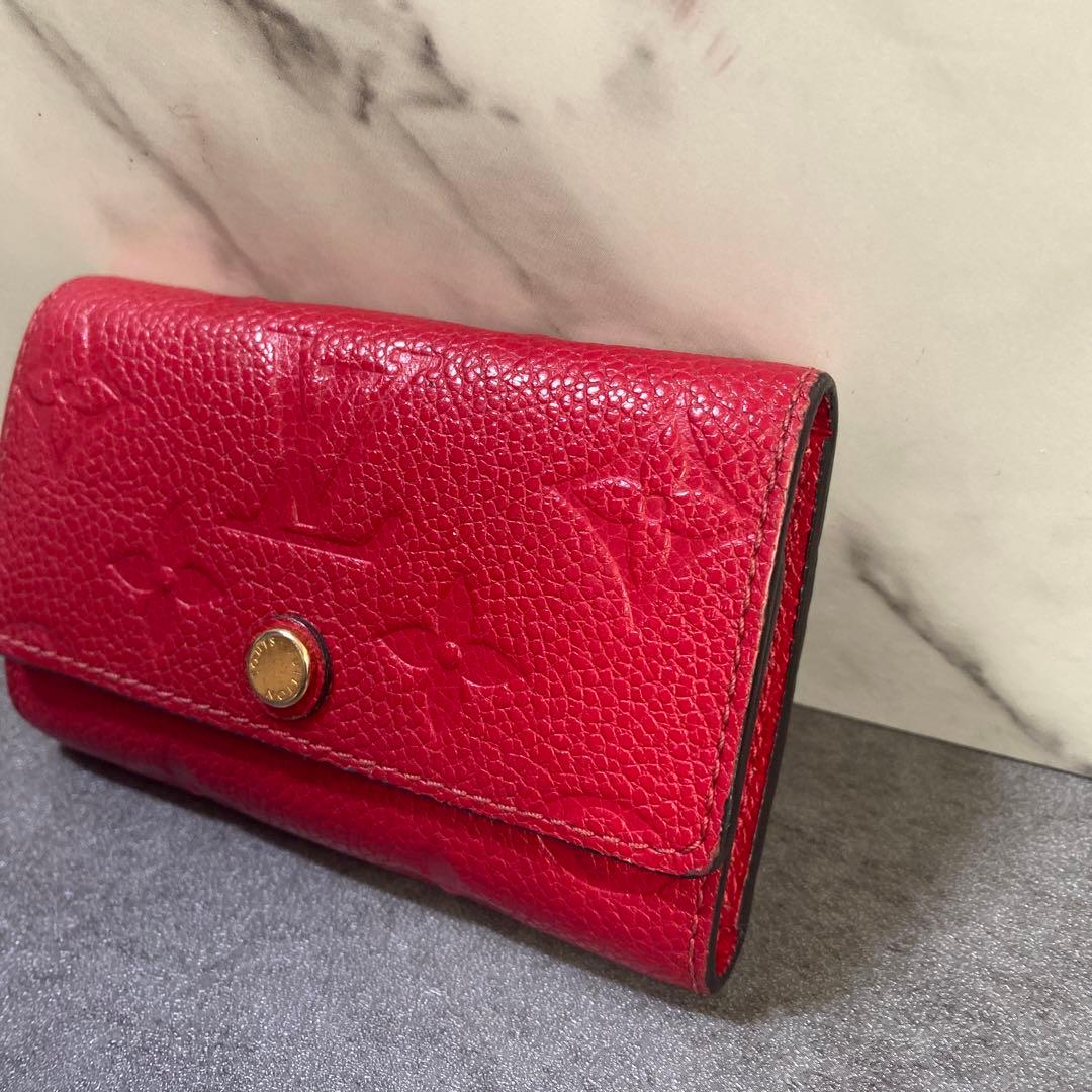 ✨箱付き✨モノグラム アンプラント ミュルティクレ６ キーケース　赤