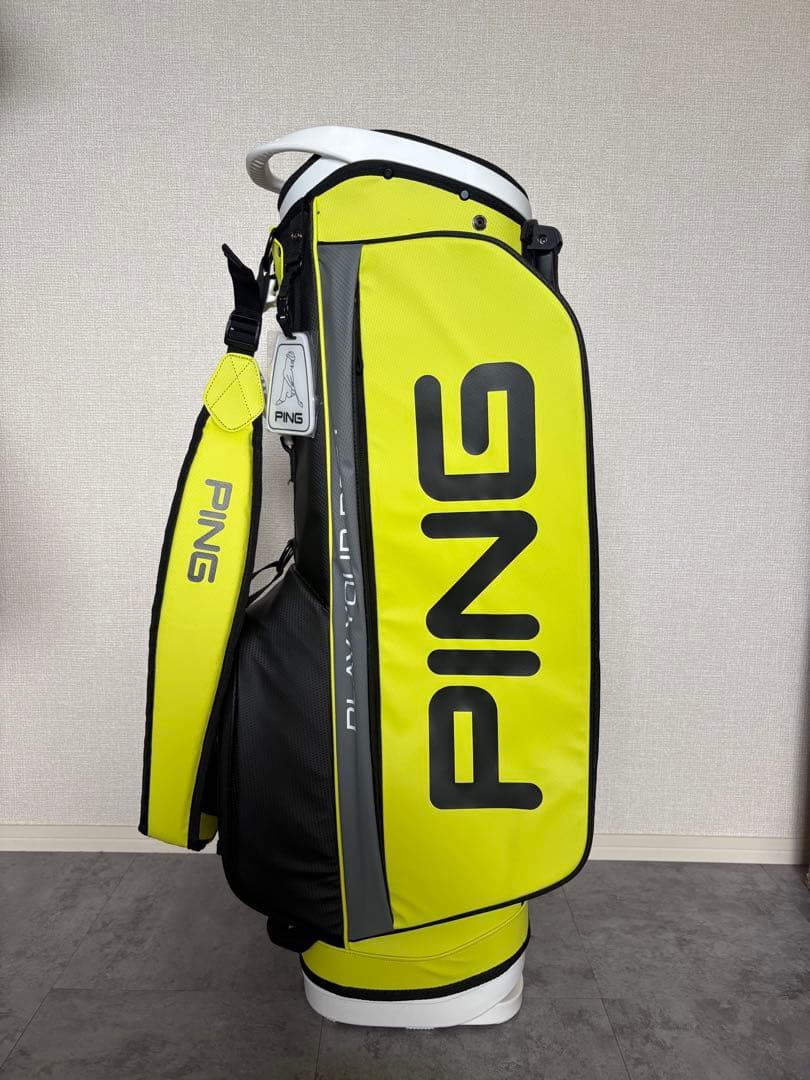 未使用品 PING キャディバッグ 24年モデル イエロー×ブラック