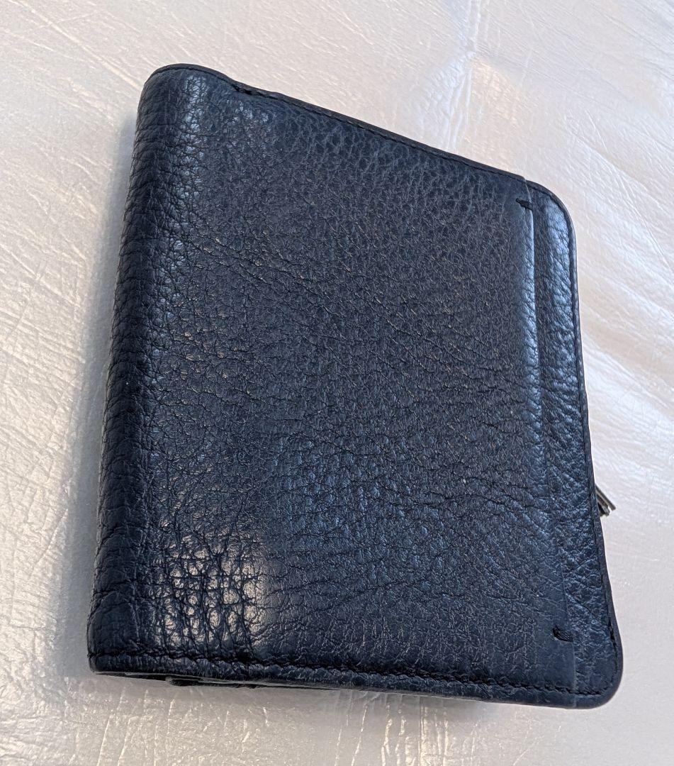 土屋鞄製作所 折り財布　本革　インクブルー