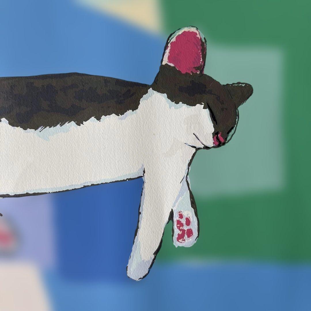 山城隆一　ネコの部屋　シルクスクリーン　24/150 サイン入り