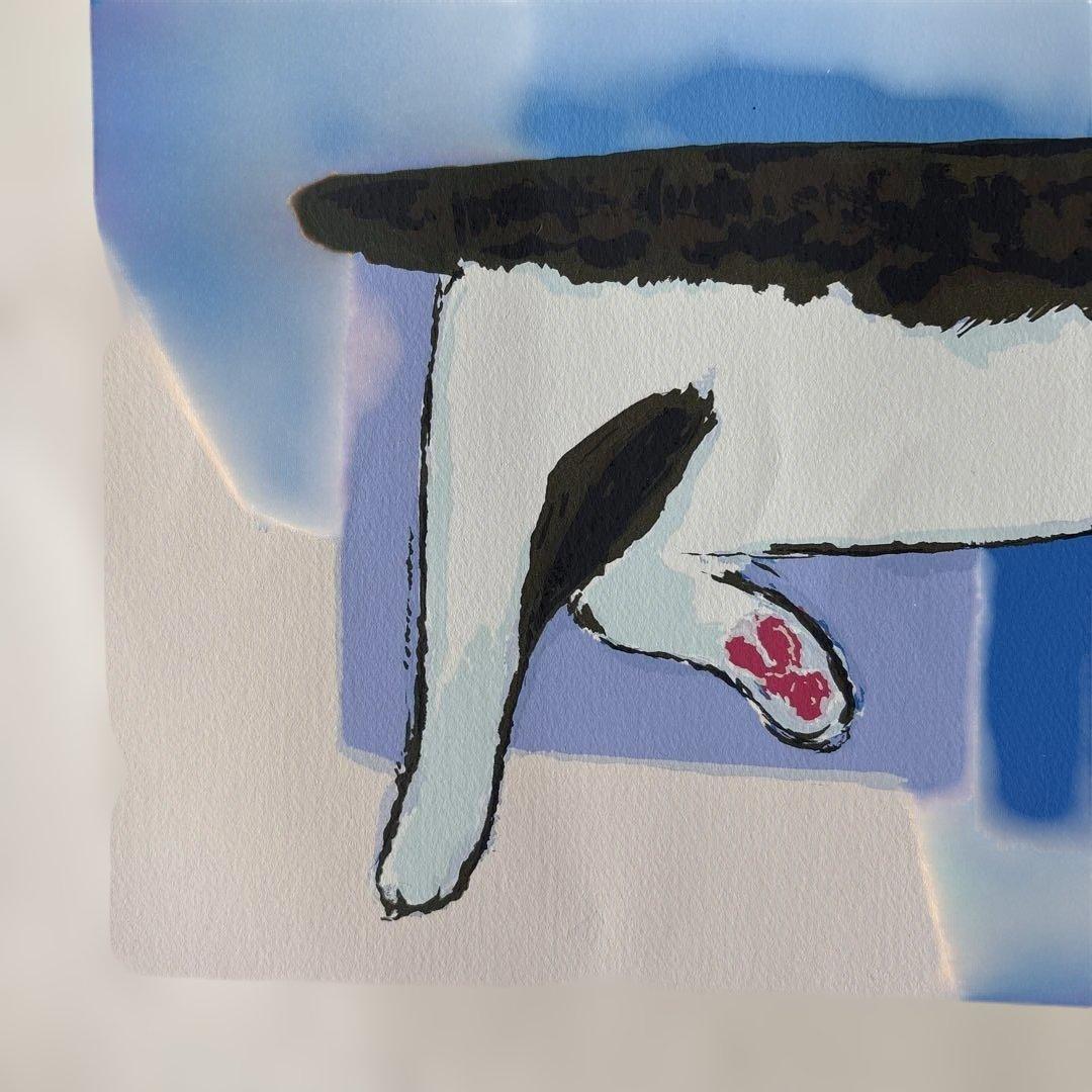 山城隆一　ネコの部屋　シルクスクリーン　24/150 サイン入り