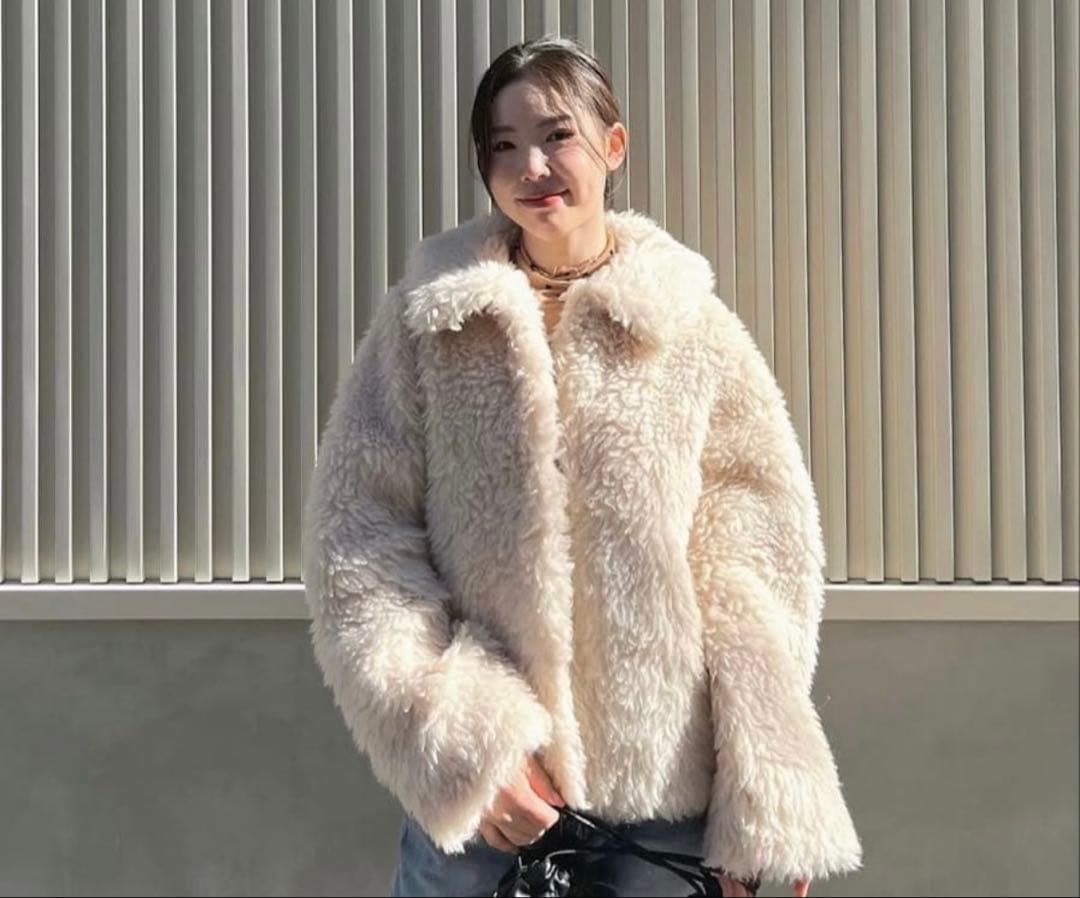 【searoomlynn/シールームリン】Wool mix boa コート/ボア