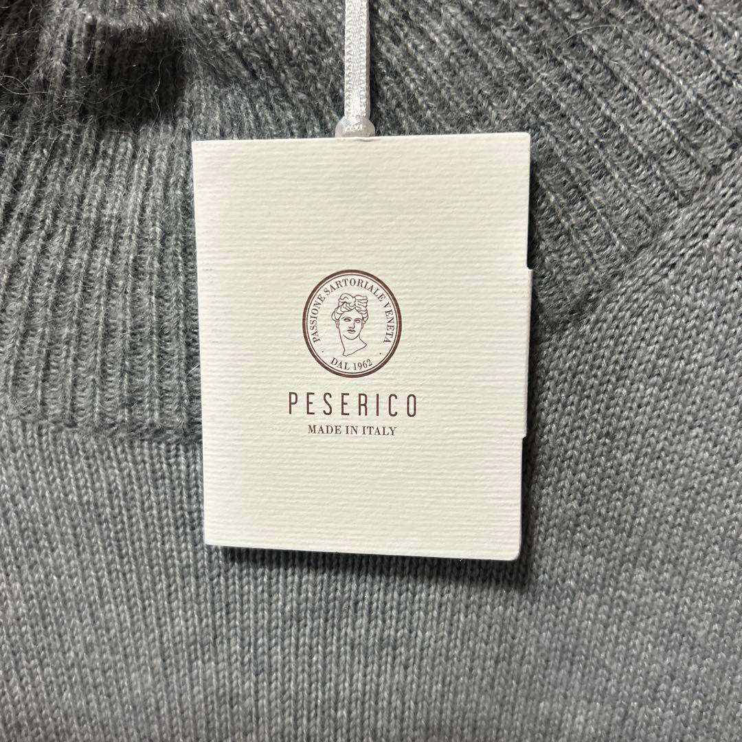 ペゼリコ　グレーハイネックニットワンピース　40