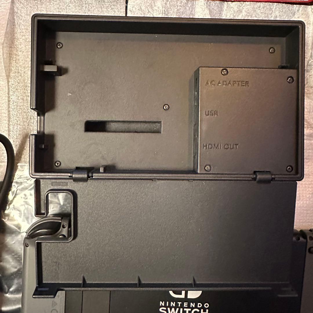 ニンテンドースイッチ本体 Joy-Conグレー 箱付 動作確認済　Switch