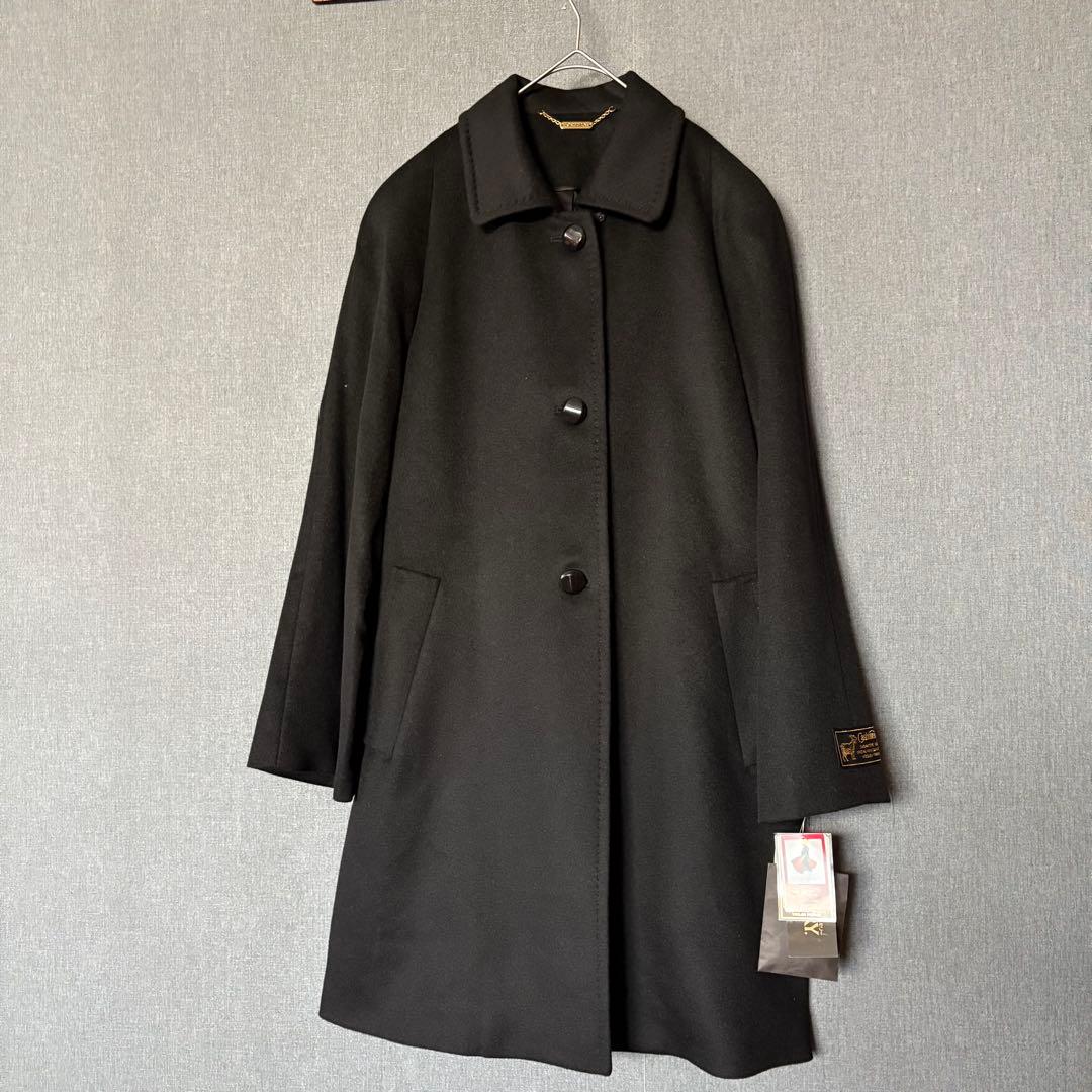 【新品未使用】オンワード樫山　定価5万円最高級カシミヤ使用コートM〜L