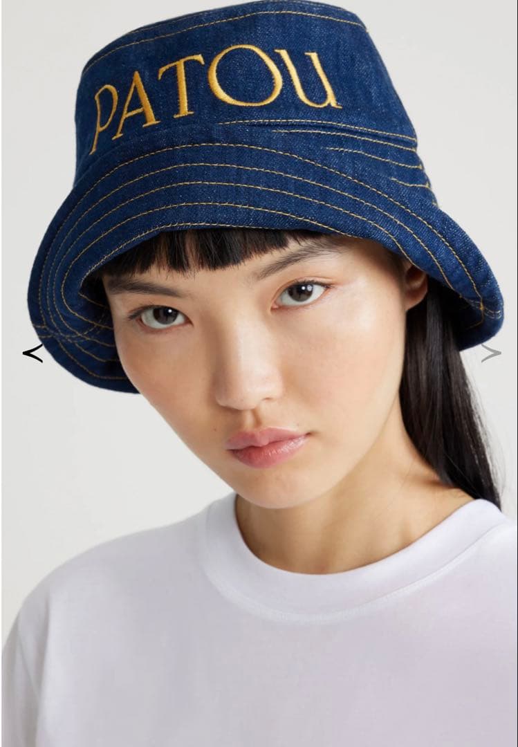 新品 / PATOU / オーガニックコットンデニム製バゲットハット
