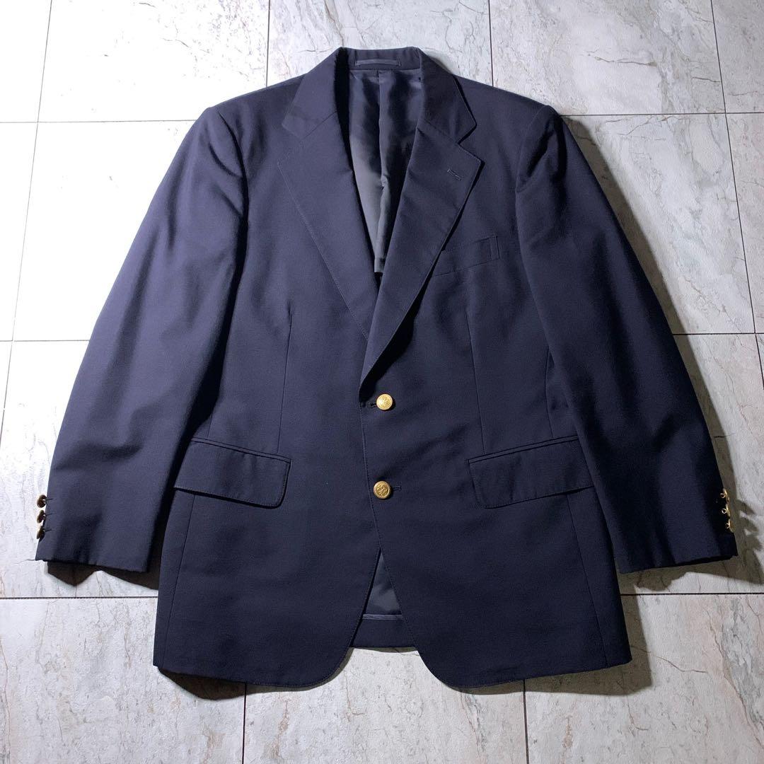 J.PRESS シングル 2B テーラードジャケット 紺ブレ 金ボタン YA5
