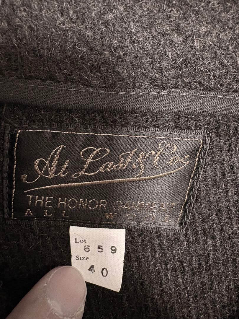 AtLast & Co. ピーコート ブラック サイズ40