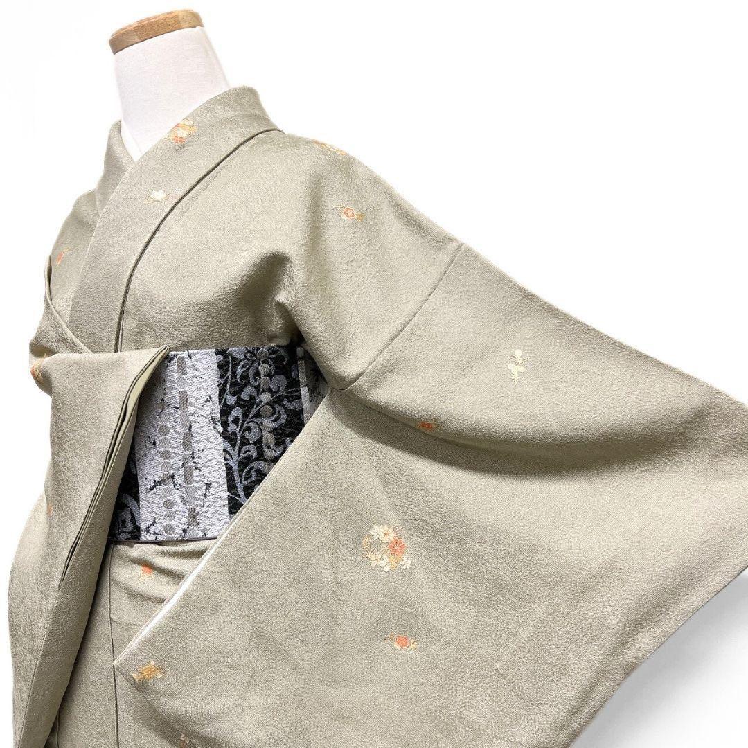 小紋　江戸小紋　鮫小紋　花輪　花紋　菊花　梅花　着物　016b p