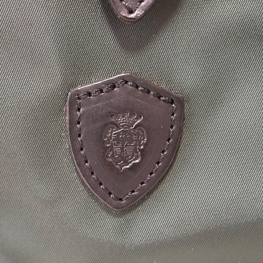 良品✨ フェリージ トートバッグ ナイロン レザー ダークグリーン イタリア製