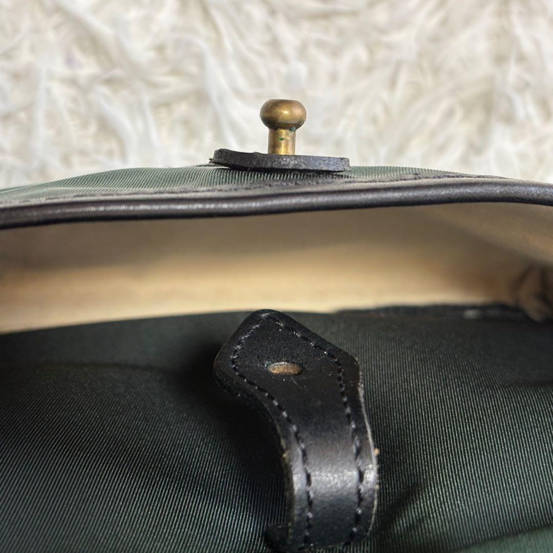 良品✨ フェリージ トートバッグ ナイロン レザー ダークグリーン イタリア製