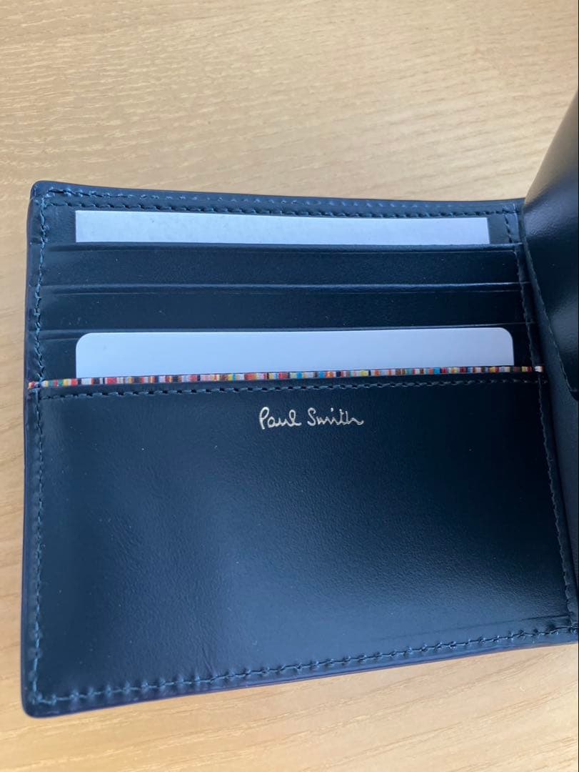 Paul Smith ネイビー 二つ折り財布