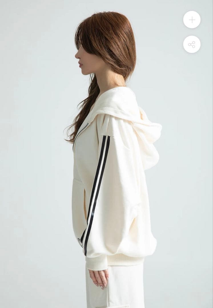 【新品未使用】 IRAL × CRONS ジップパーカーゆんころ S-Mサイズ