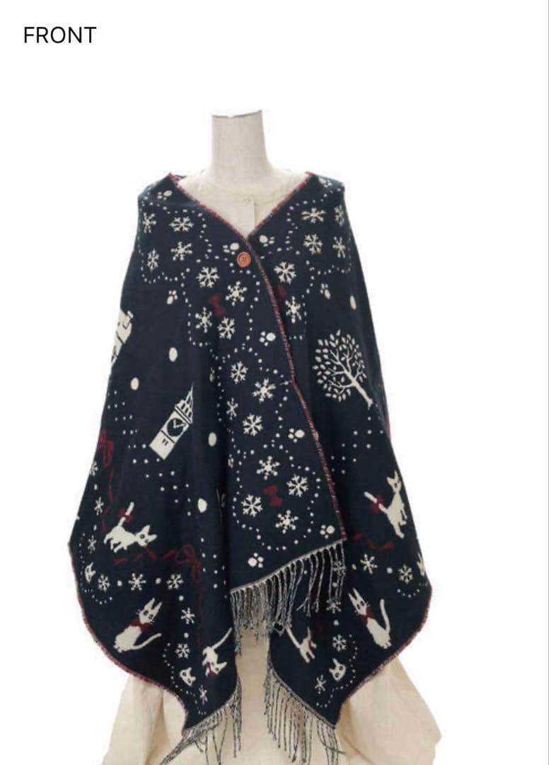 【完売品】魔女の宅急便ストール 雪の降る街