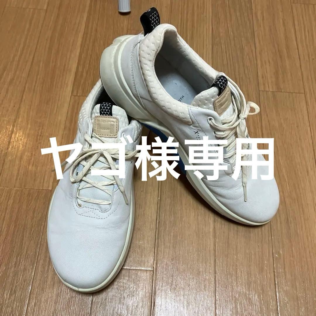 biom ホワイトレザーゴルフシューズ