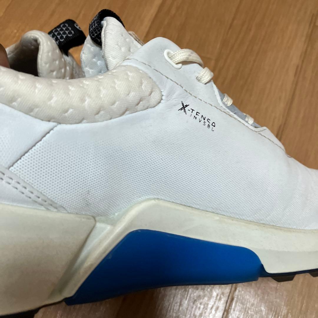 biom ホワイトレザーゴルフシューズ