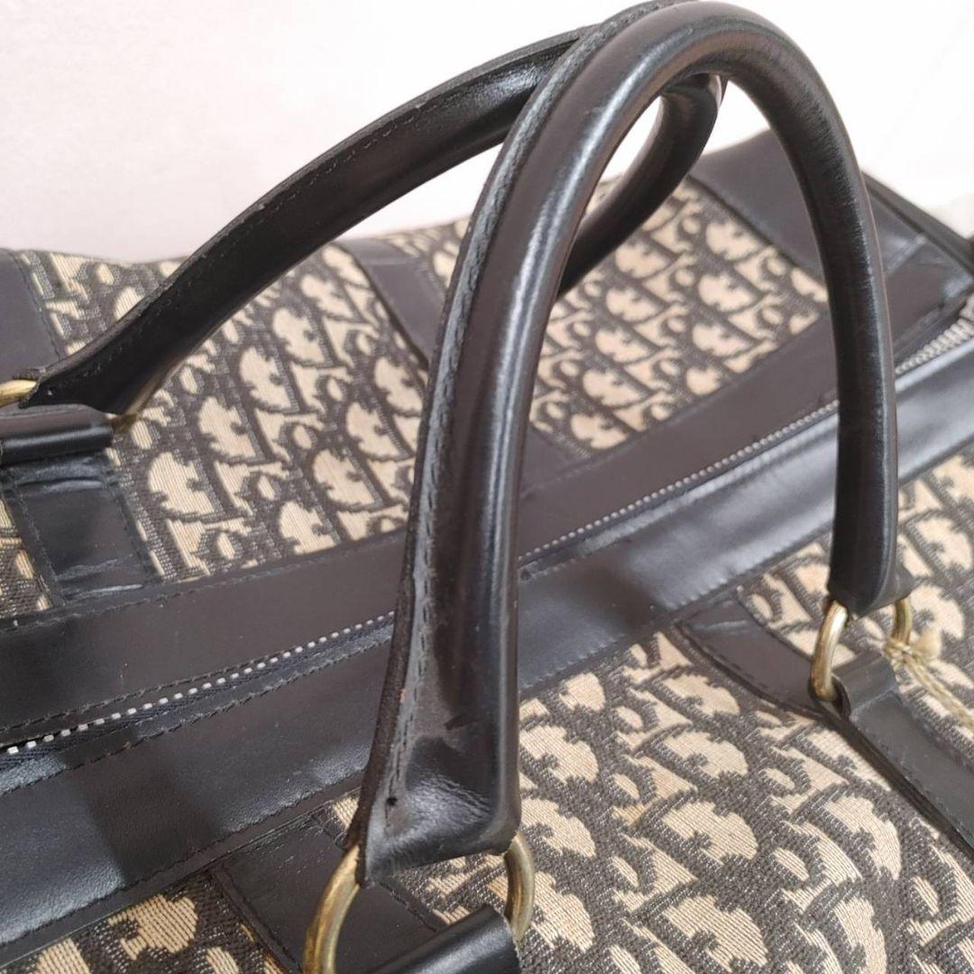 Dior ボストンバッグ 大容量 ベージュ/ブラック