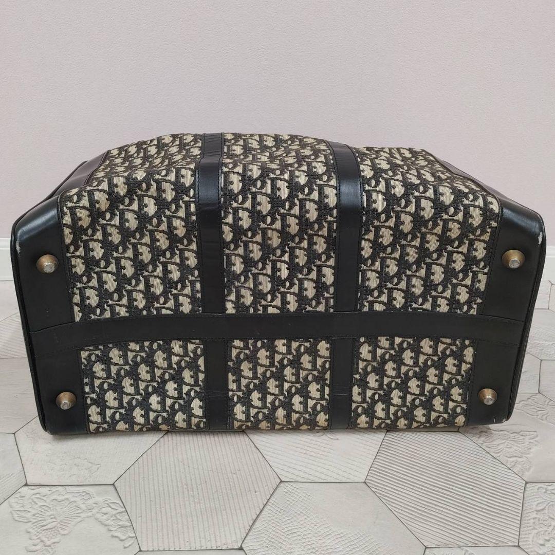 Dior ボストンバッグ 大容量 ベージュ/ブラック