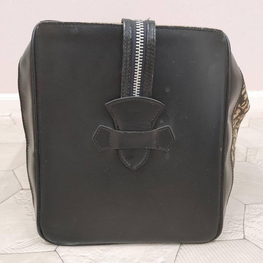 Dior ボストンバッグ 大容量 ベージュ/ブラック