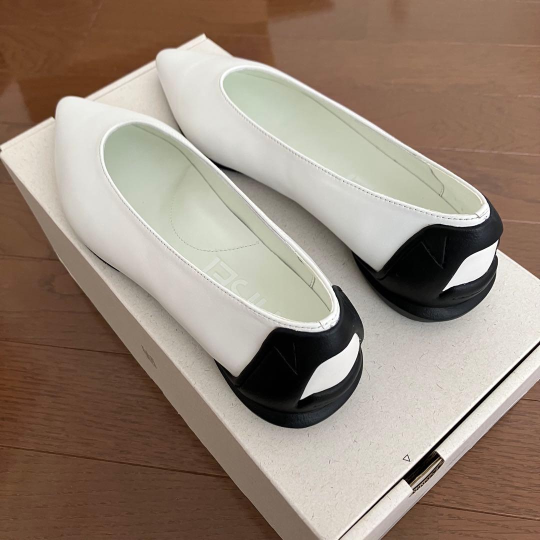 【新品】SHISEI シーセイ 定番 フラットシューズ　36.5 白 23.5