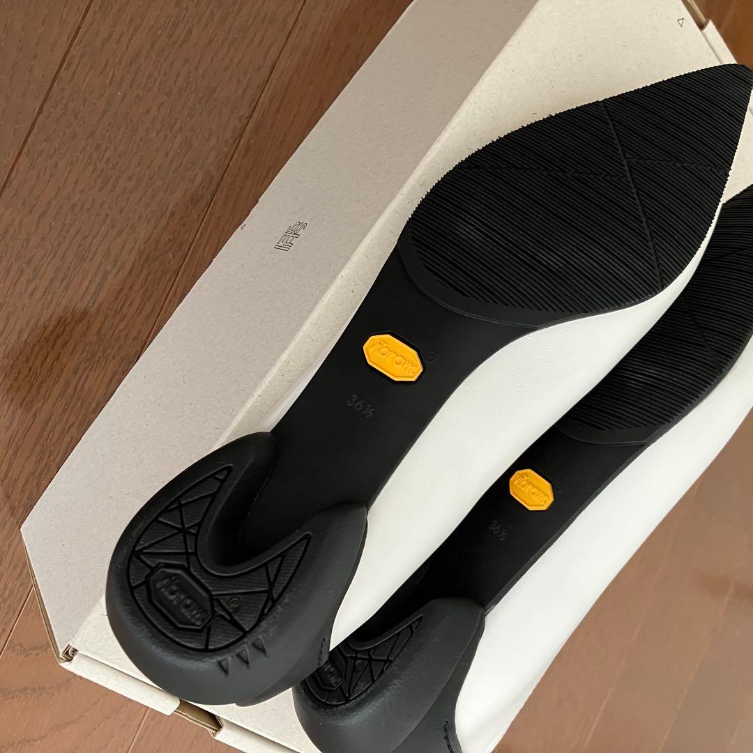 【新品】SHISEI シーセイ 定番 フラットシューズ　36.5 白 23.5