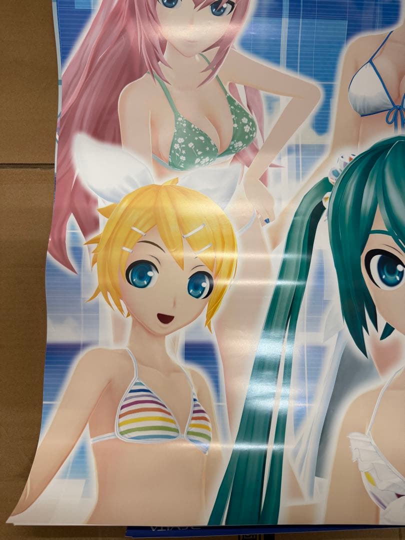 初音ミクProject DIVAf Vita 店頭販促用ポスター2枚セット