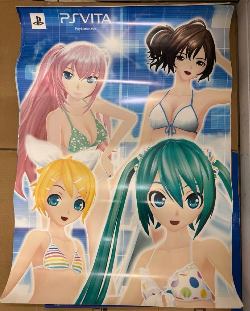 初音ミクProject DIVAf Vita 店頭販促用ポスター2枚セット