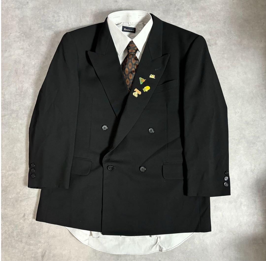 90s vintage レトロセットアップ スーツ ピンズ No.32