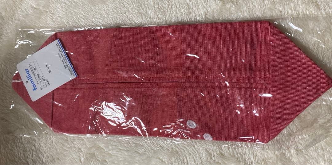 ☆新品未開封☆ファミリア ティッシュBOXカバー 赤デニム