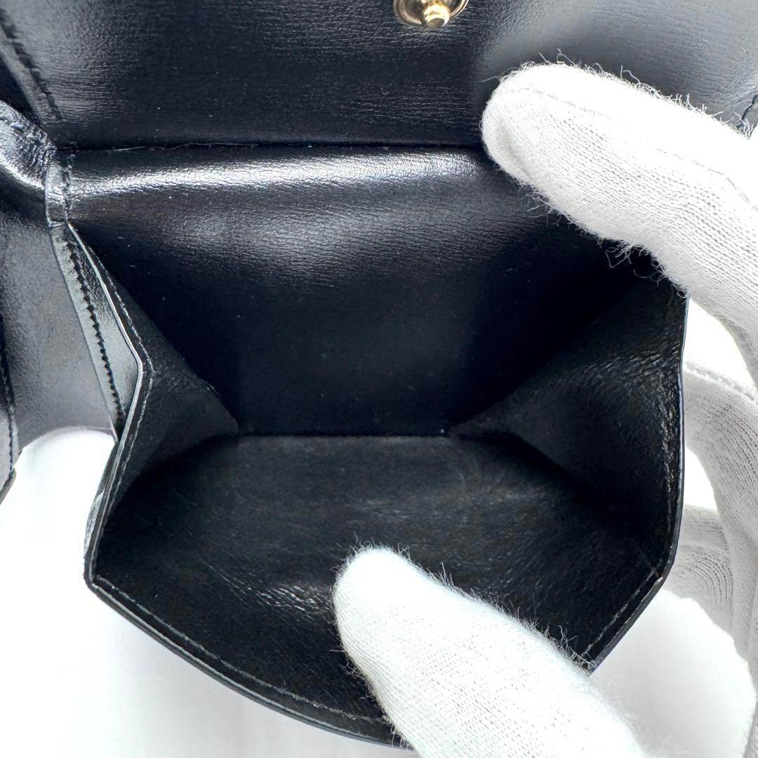 【超美品】サンローラン 二つ折り財布 小銭入れ付 YSL 610193 ブラック