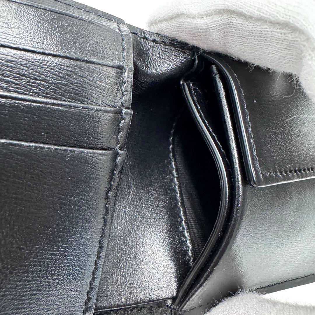 【超美品】サンローラン 二つ折り財布 小銭入れ付 YSL 610193 ブラック