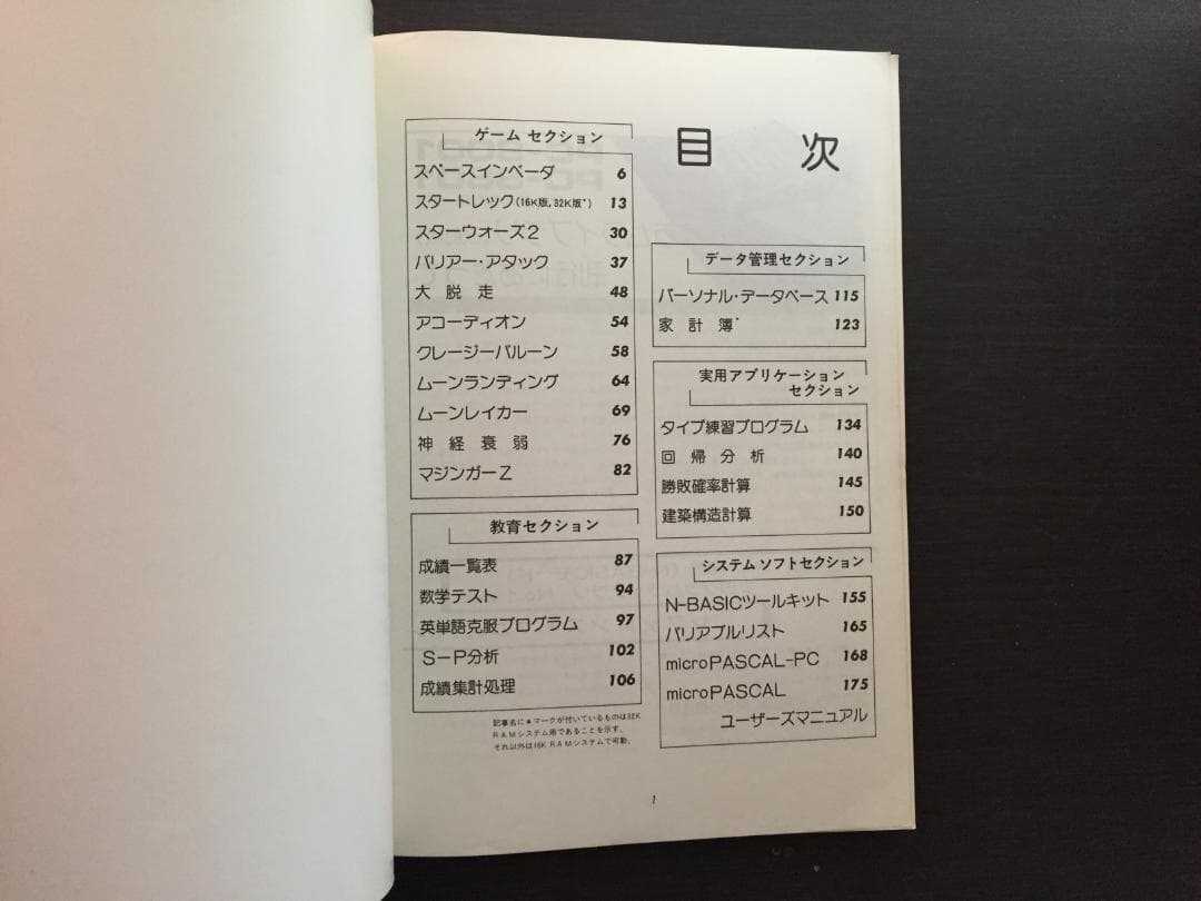 PC-8001/PC-8801 プログラムライブラリNo1改訂版