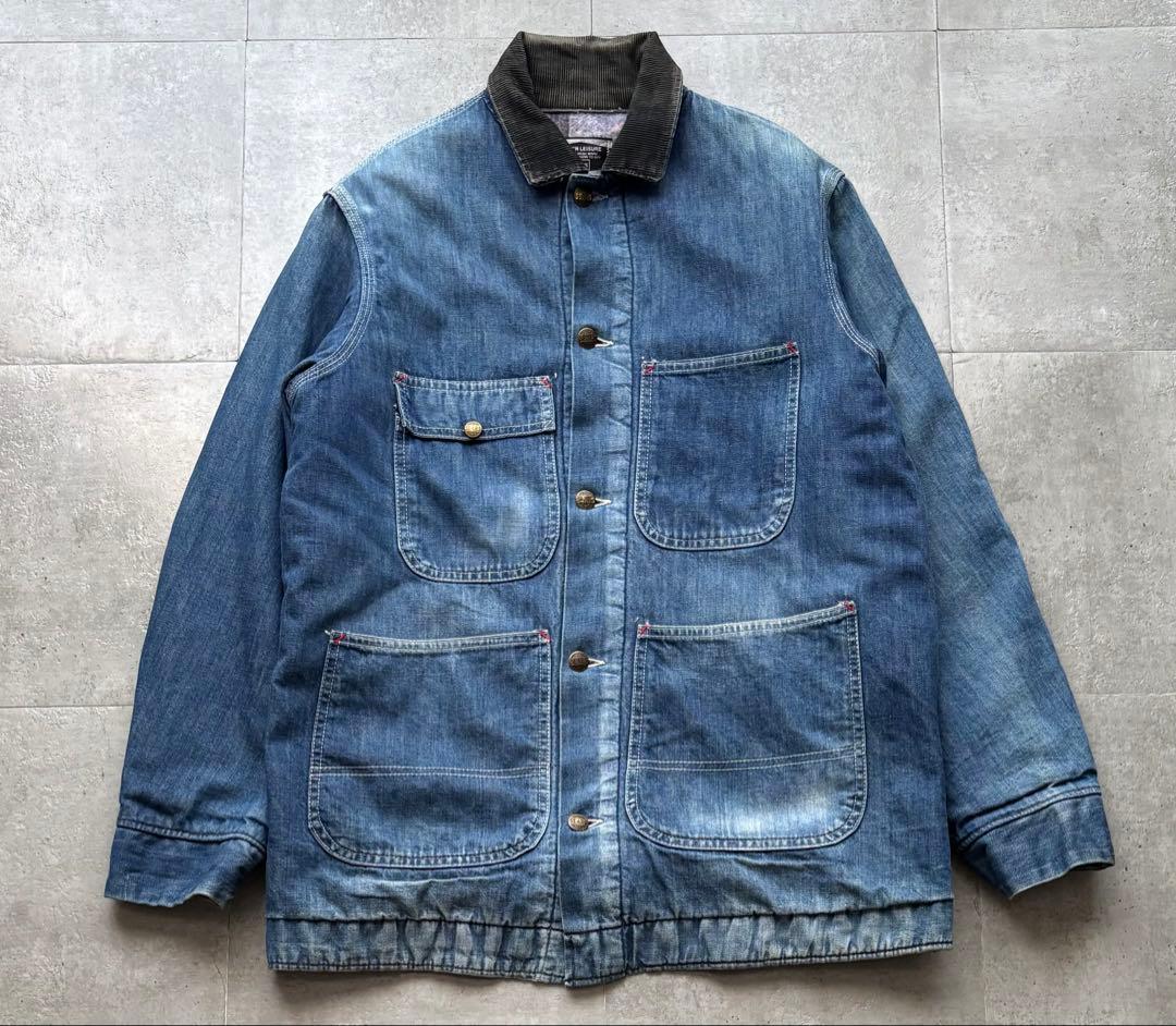 70s Sears デニムカバーオール 裏地ブランケット　ヴィンテージ　Mサイズ