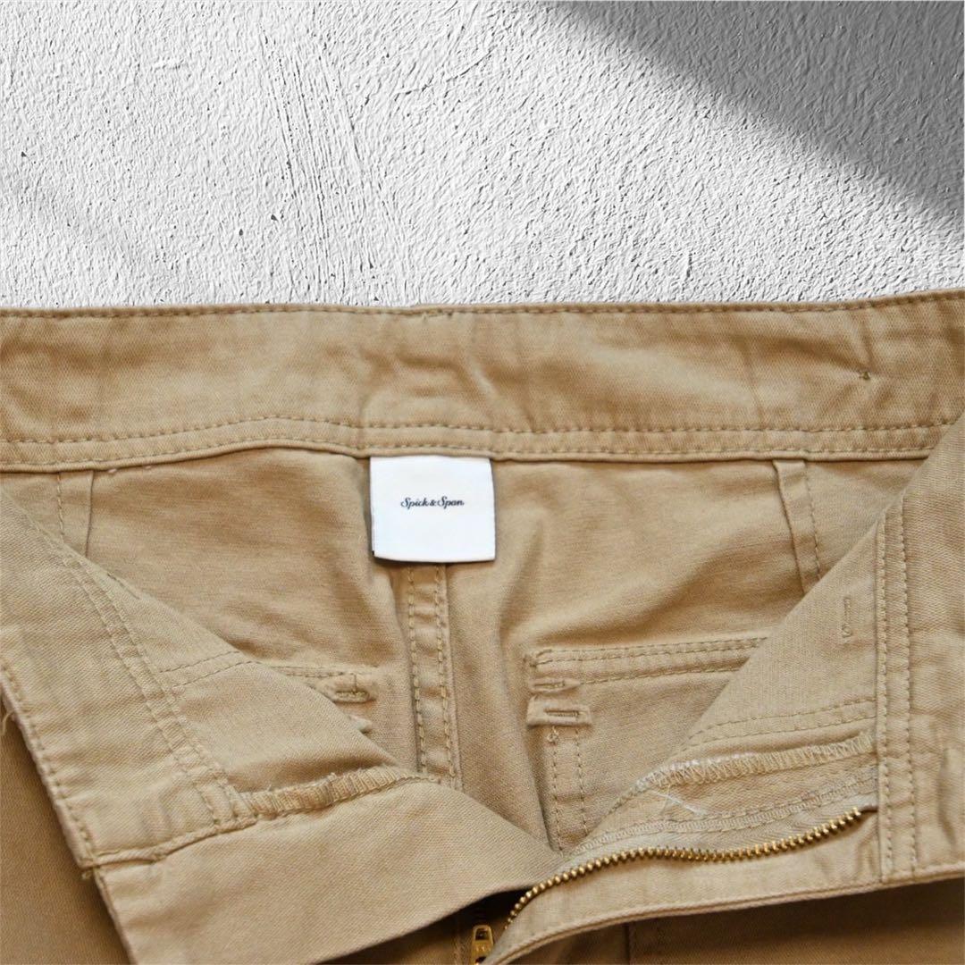 【未使用級】スピックアンドスパン ルーズ ベイカー パンツ ベージュ 38