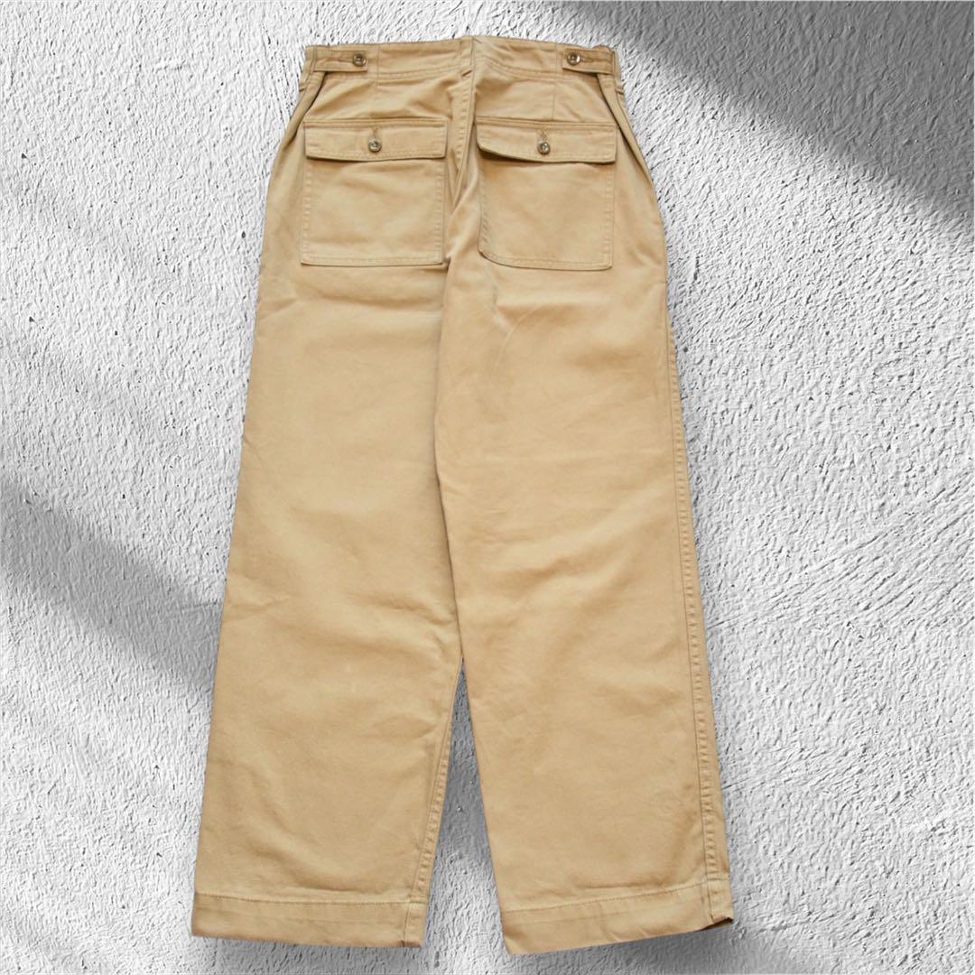 【未使用級】スピックアンドスパン ルーズ ベイカー パンツ ベージュ 38