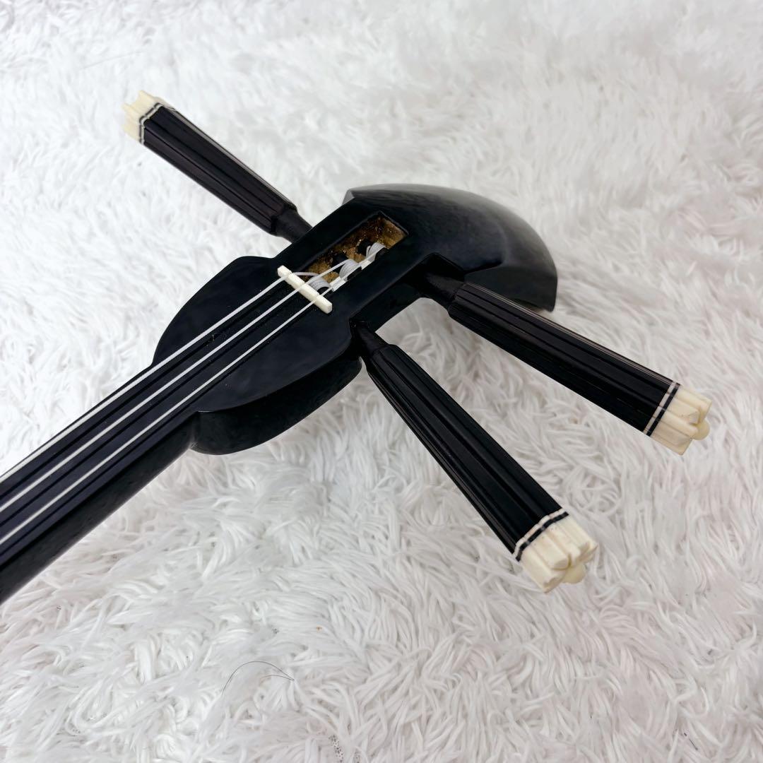 未使用級　沖縄三線　合皮　動作確認済み　希少柄　龍　ケース付き