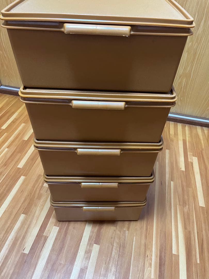 5個セット Tupperware タッパーウエア　ロングスーパーケース