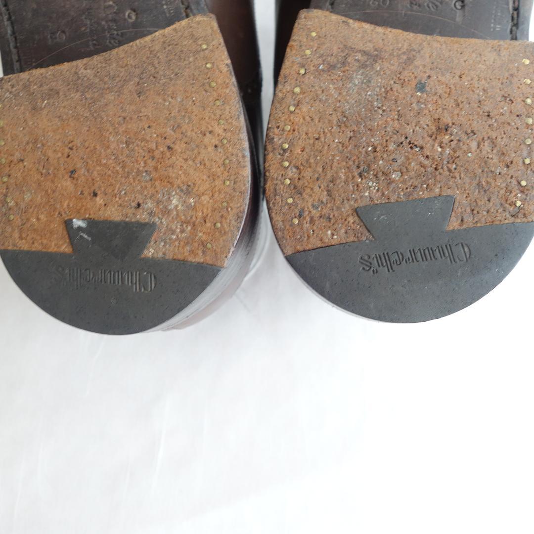 イングランド製☆送料無料☆美品☆チャーチ☆クリフォード 濃茶☆UK8=27cm☆